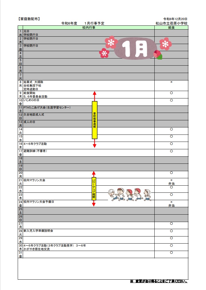 1月行事